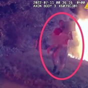 WATCH | Man rescues 6-year-old girl out of a home fully engulfed in flames, 'black lagoon' of smoke