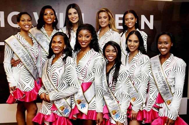 Miss South Africa 2022 top 10 finalists.