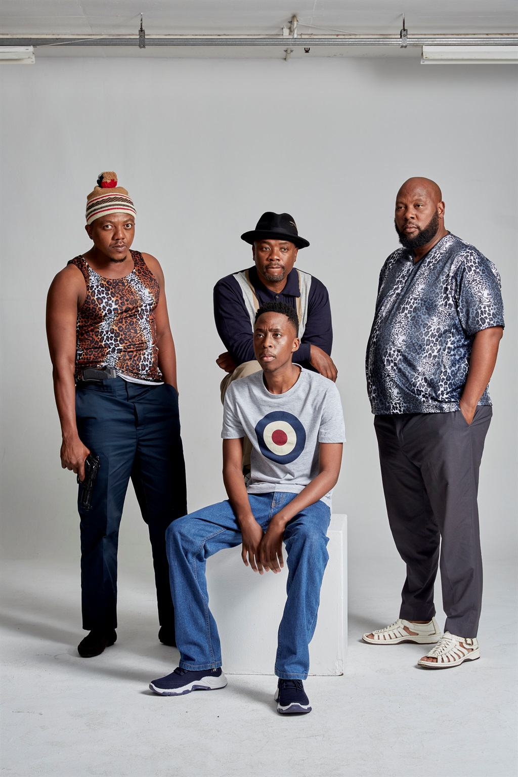 eHostela's new cast, S'motoza Ngwadi, Cijimpi and Ntokozo (seated).