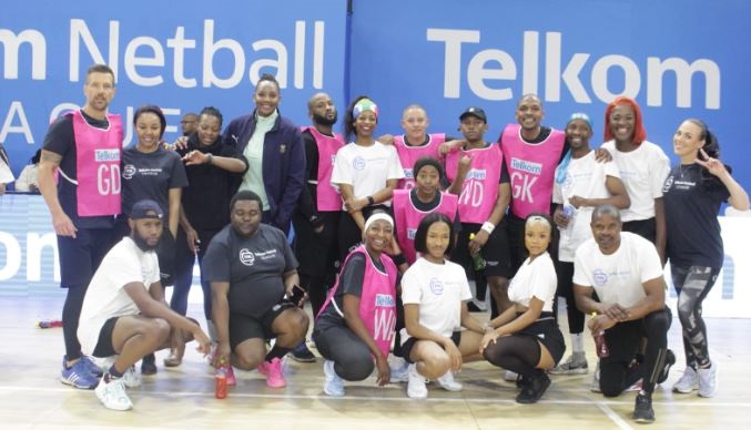  Various celebrities faced off in a Netball tournament for a good course. Photos by Kgomotso Medupe

 