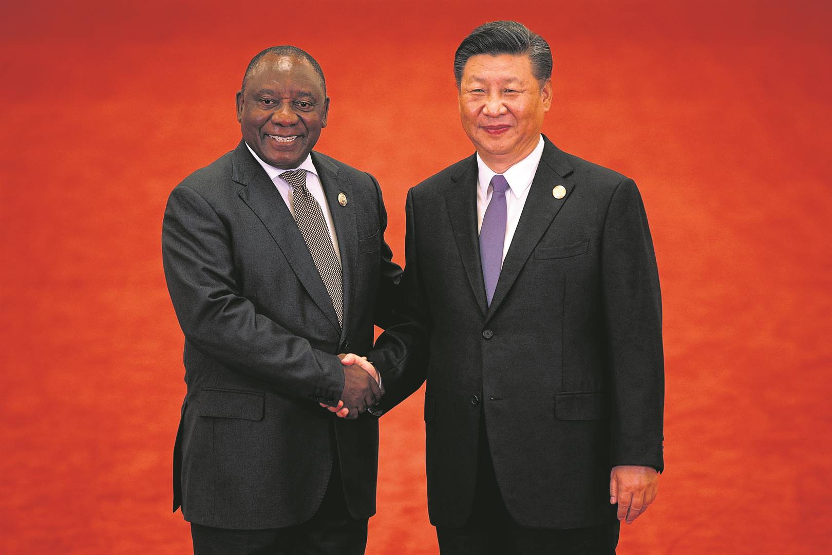 President Cyril Ramaphosa and Chinese President Xi Jinping. PHOTO: reuters