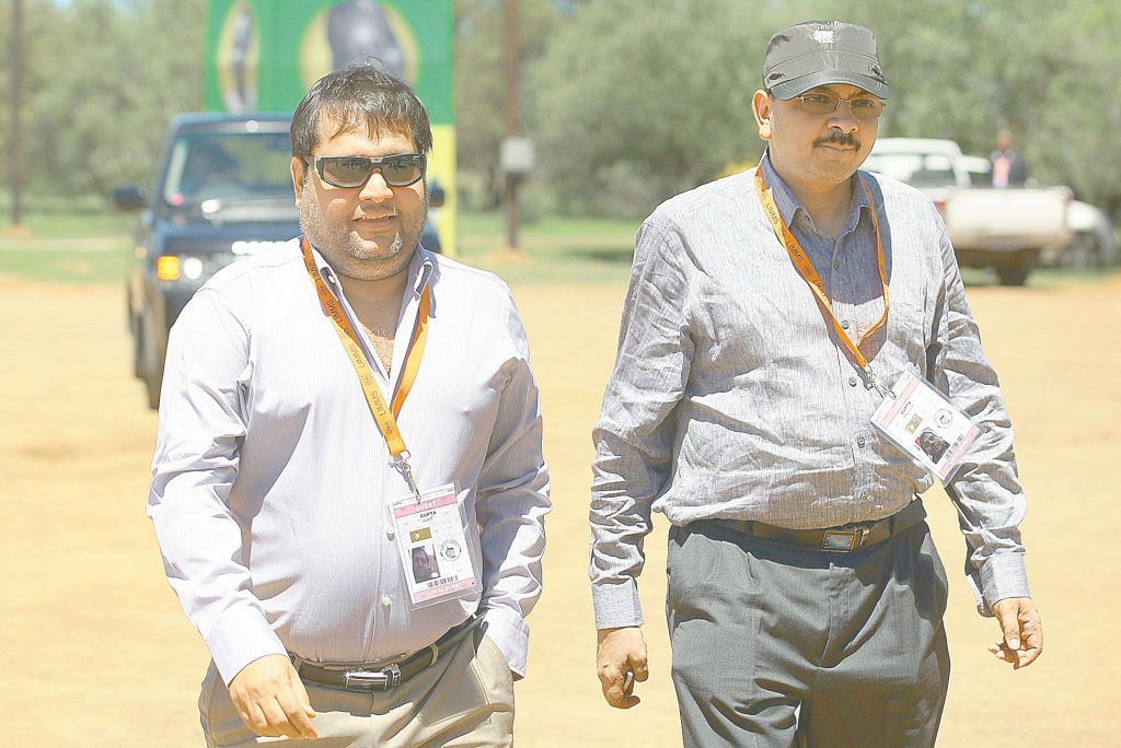 Ajay and Rajesh Gupta arriving as VIP guests at the ANC conference in December 2012.