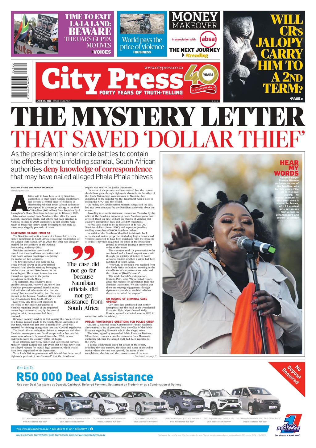 What's in City Press, June19 2022