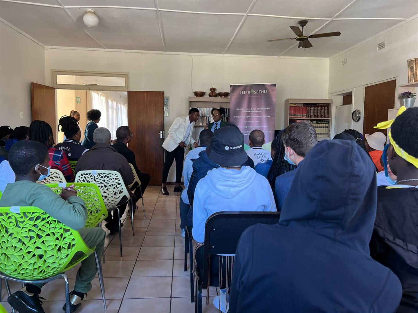 Pupils learn about careers opportunities in various fields. Photo: Kopano Monaheng
