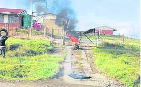PHOTO: fileA fire at Bhekuximba High School.