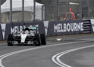 <b>FASTEST IN MELBOURNE:</b> Mercedes'Lewis Hamilton is quickest during the third and final practice session at the 2016 Australian Grand Prix. <i>Image: AP / Rob Griffith</i>