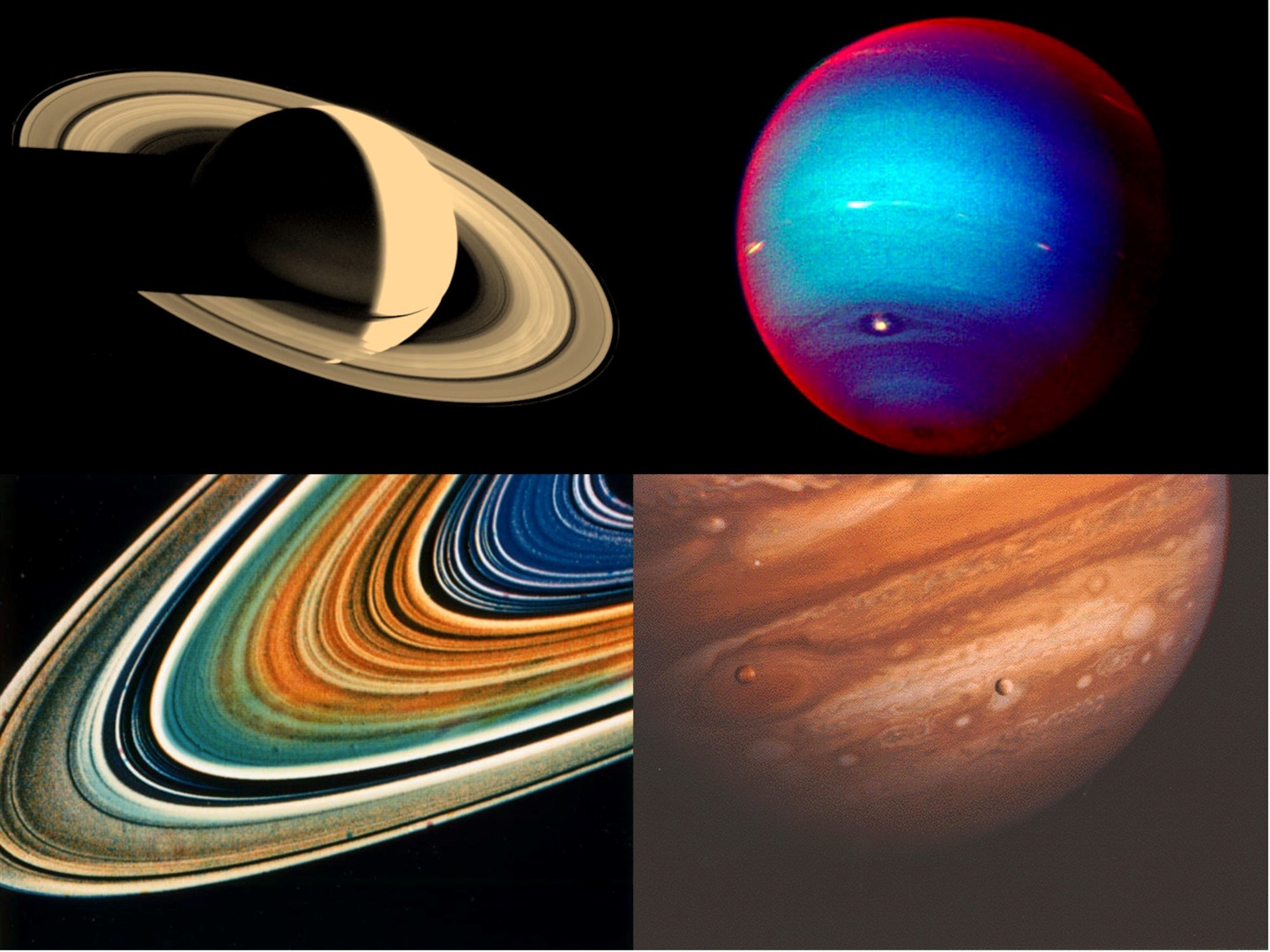 This montage shows examples of striking images of the solar system taken by Voyager 1 and 2 on their missions. NASA/JPL/Insider