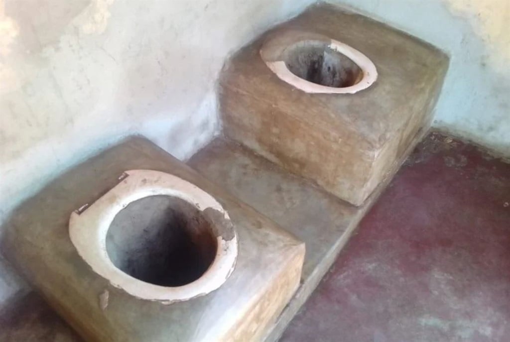 Pit toilets at Lekgwareng Primary were built in early 2000.