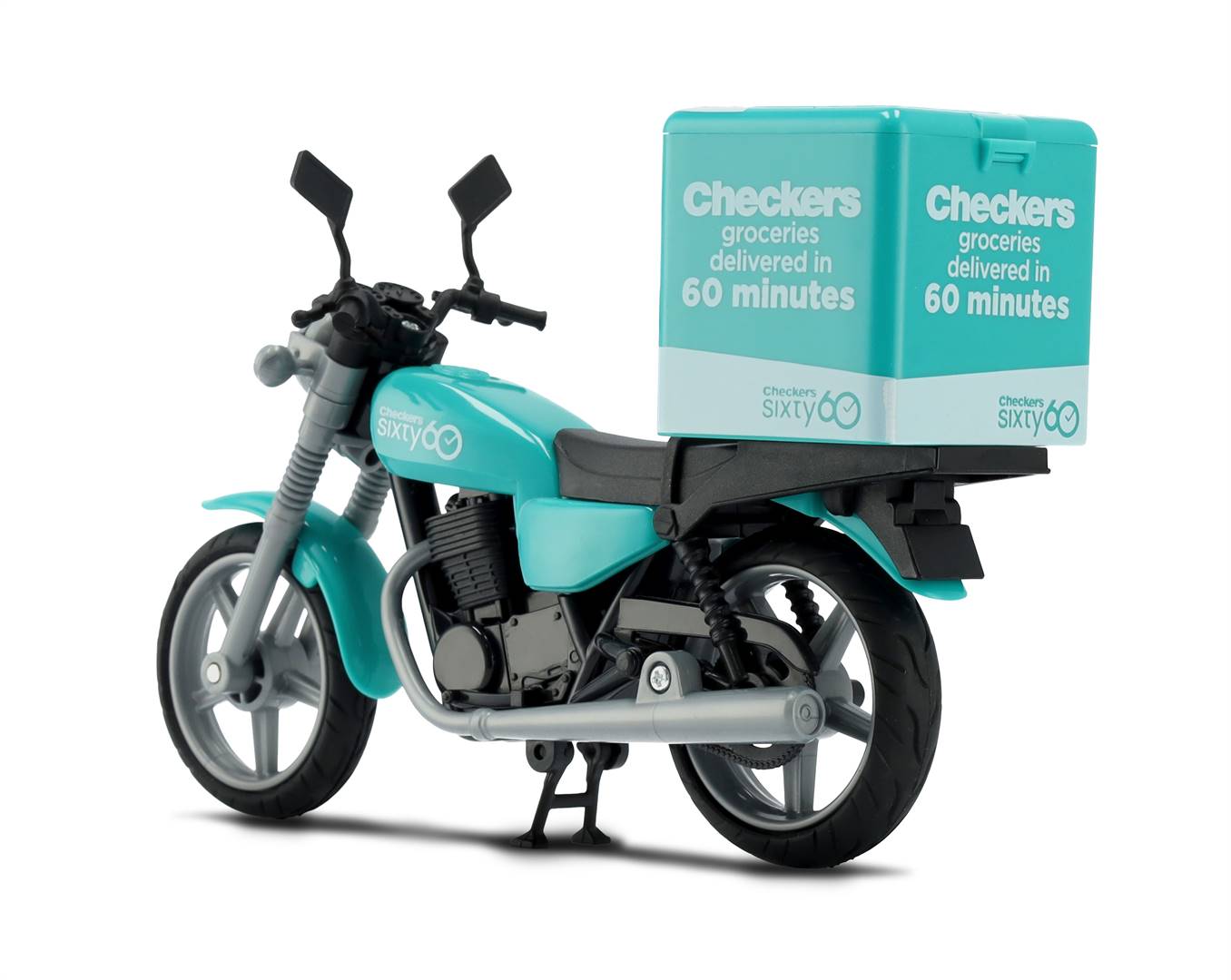 ’n Miniatuur-motorfiets is deel van die nuwe Little Shop-reeks. Dié spesifieke motorfietse is egter afsonderlik te koop teen R100.