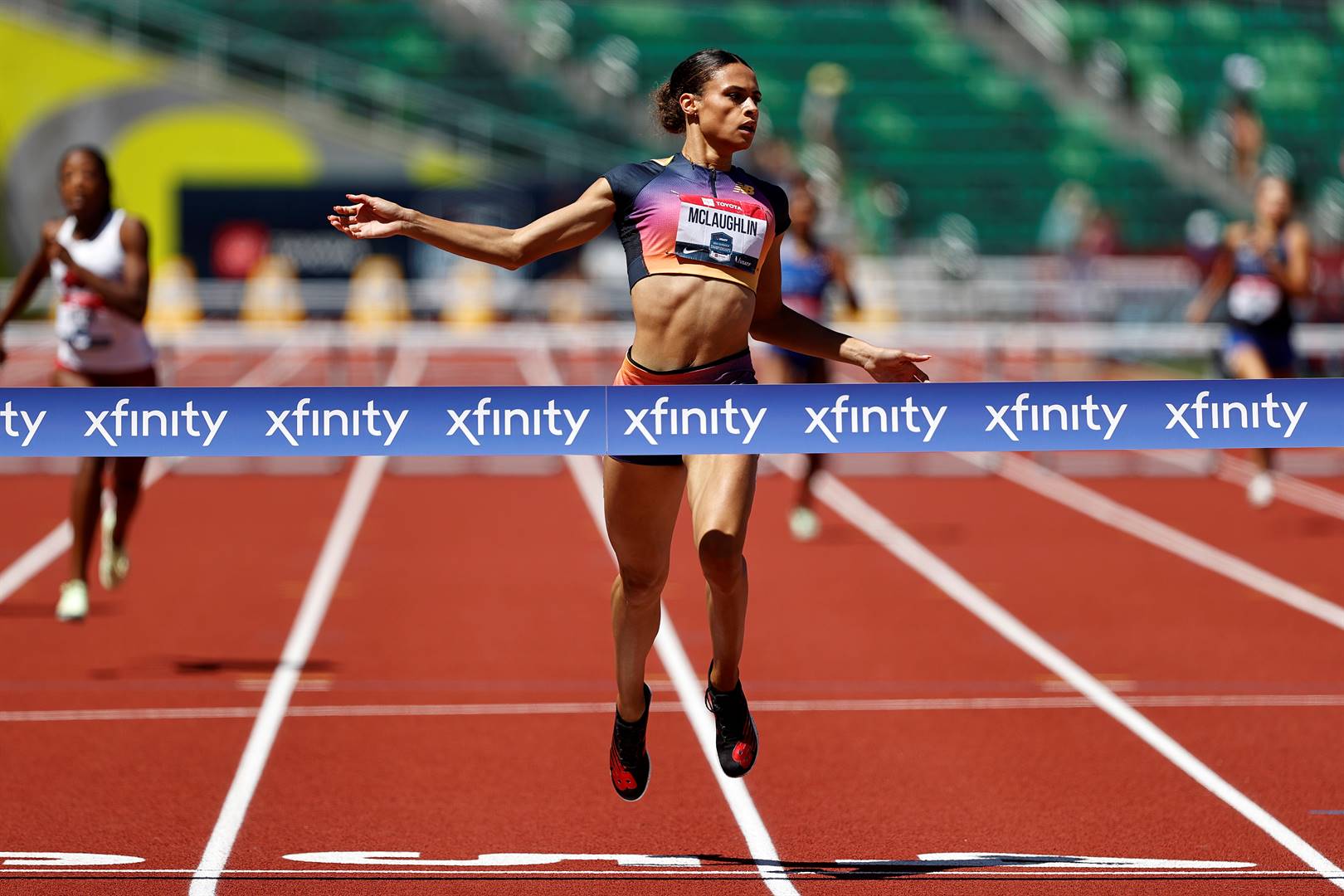 Sydney McLaughlin het die naweek haar eie wêreldrekord in die 400 m-hekkies verbeter in ’n tyd van 51.41 sekondes.  Foto: Getty Images