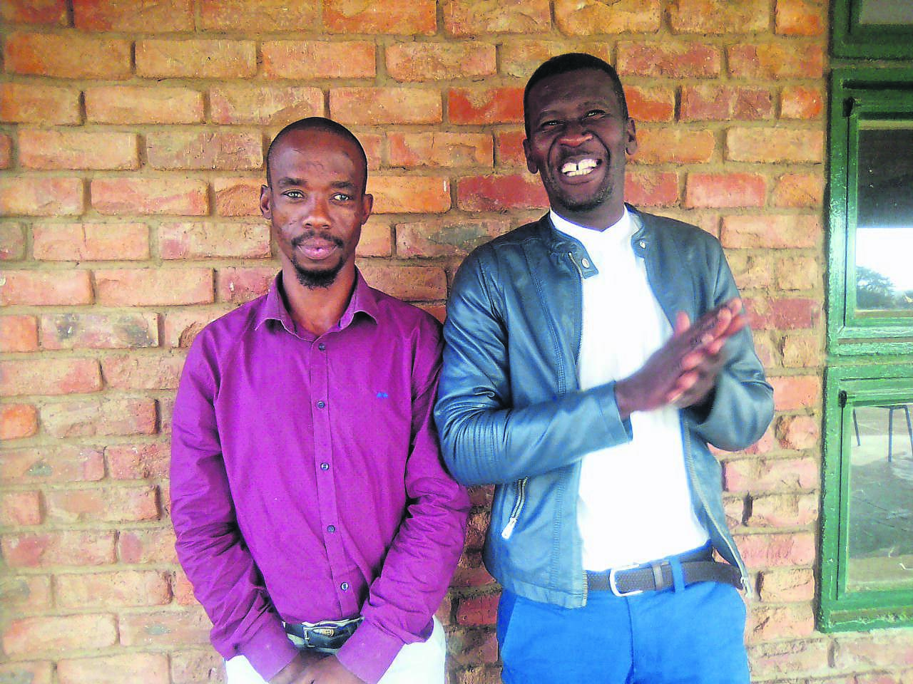 Former drug addicts, Linda Thugwana and Johannes Mtsweni, warned young people about the dangers of using drugs.               Photo by Bongani Mthimunye 