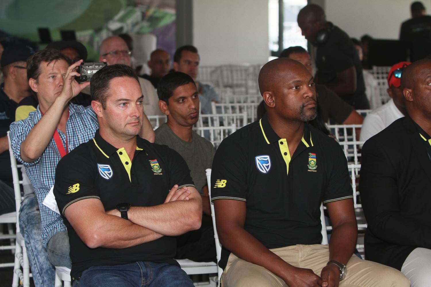 Proteas coach Mark Boucher will now report to his former assistant, Enoch Nkwe, who is set to be unveiled as CSA director of cricket. Photo: Backpagepix 