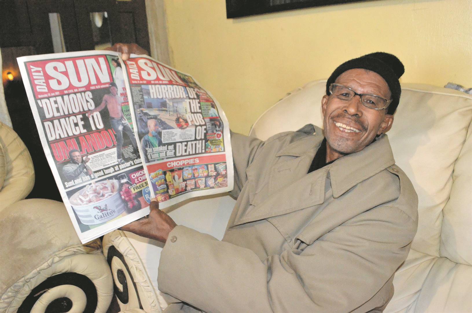 Sipho Luke from Vosloorus said he buys the paper every day, earning him the nickname Mamgobozi.