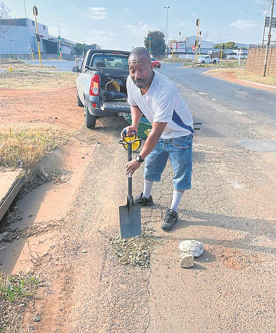 Thapelo Mokgwabona said this has become a community initiative and hobby.
