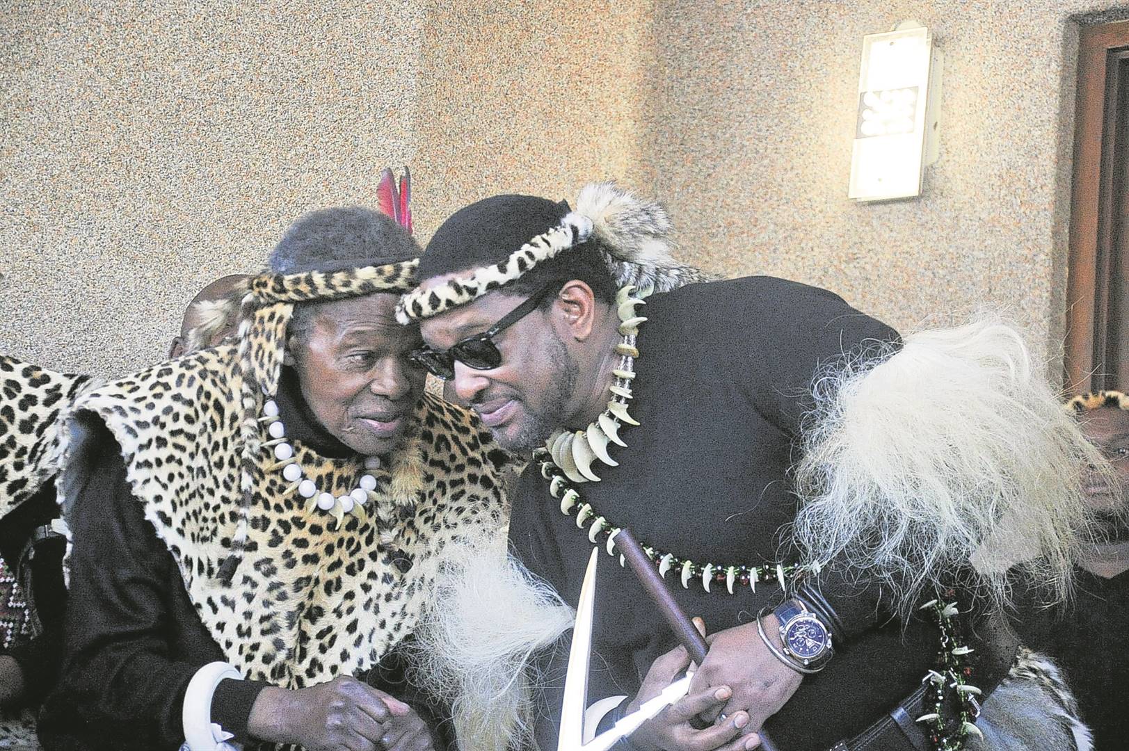 Zulu Traditional Prime Minister, Prince Mangosuthu Buthelezi, and King Misuzulu.Photo : Jabulani Langa