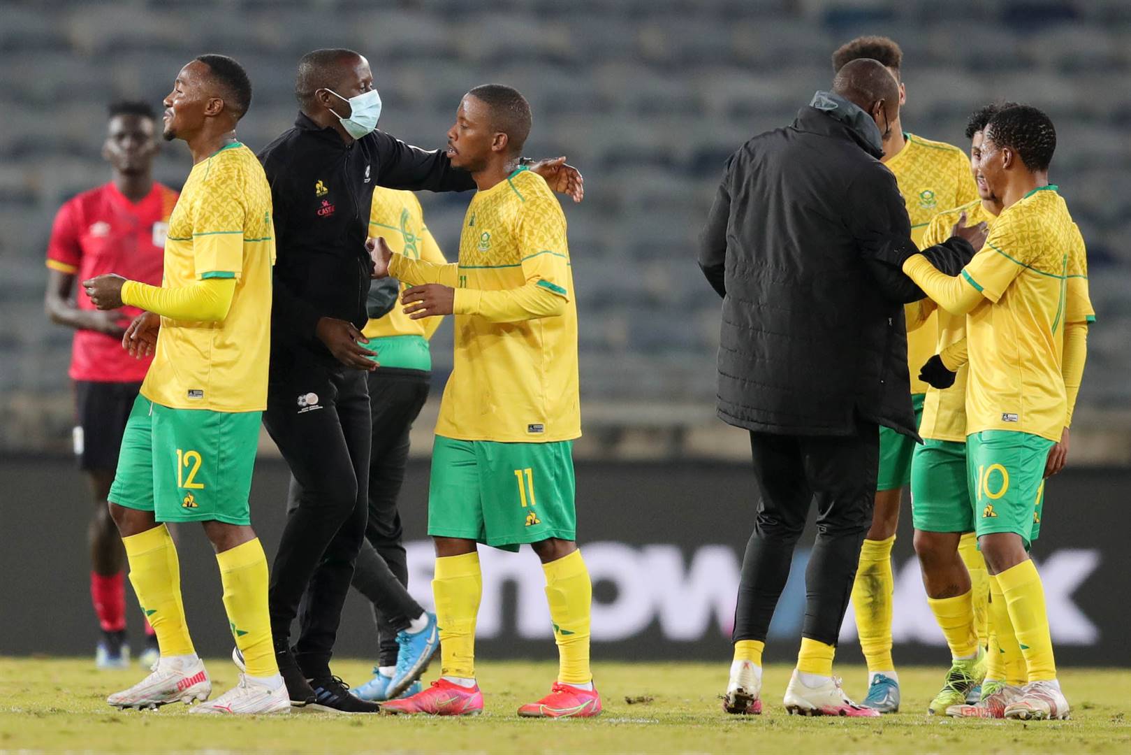Bafana assistant coach Helman Mkhalele is back in charge of the team again. Photo: Samuel Shivambu/BackpagePix