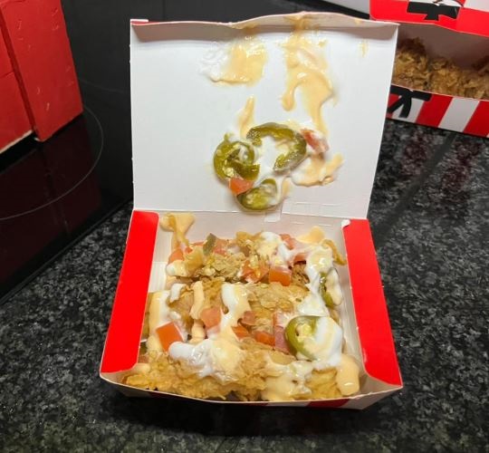 KFC box with nachos