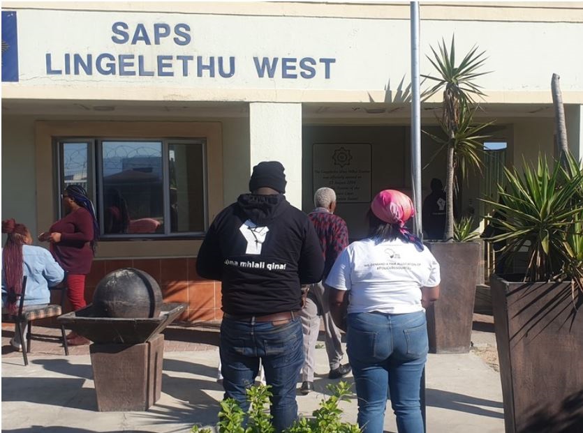 Social Justice Coalition staff members opened a case of theft and fraud against suspended general manager Xolani Klaas at the Lingelethu West police station in Khayelitsha. 