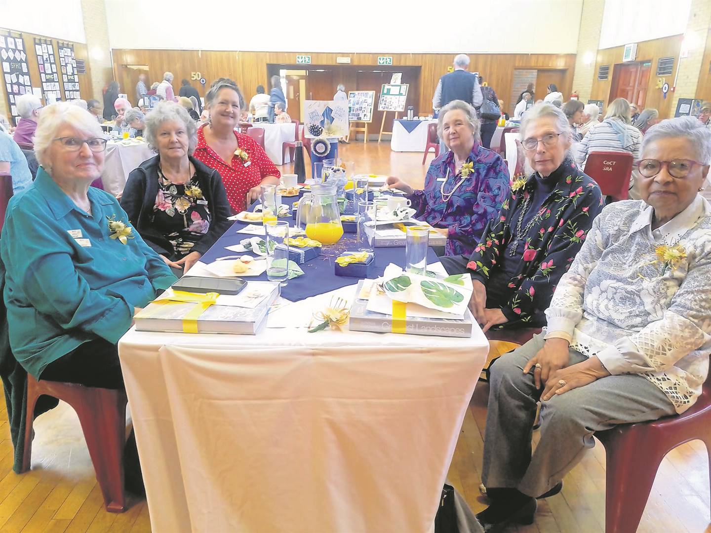 Former chairpersons of the South Peninsula Handcraft Centre at the 50th anniversary celebrations held in Fish Hoek on Thursday 30 June. PHOTO: natasha bezuidenhout