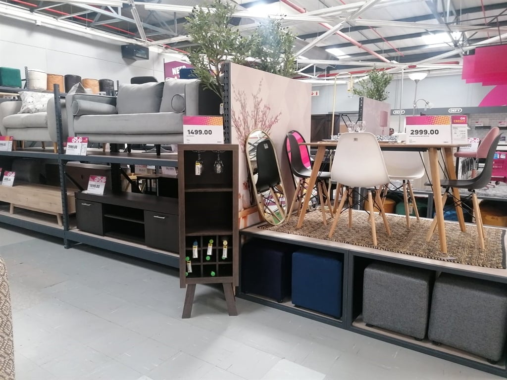 The revamped furniture section of the Game Fourways store