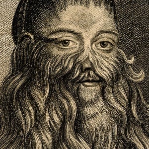 Barbara Vanbeck, a very hairy woman. Stipple engraving by G. Wellcome
