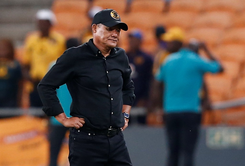 JOHANNESBURG, SOUTH AFRICA - APRIL 02: Kaizer Chiefs head coach Cavin Johnson during the DStv Premiership match between Kaizer Chiefs and Stellenbosch FC at FNB Stadium on April 02, 2024 in Johannesburg, South Africa. (Photo by Gallo Images)