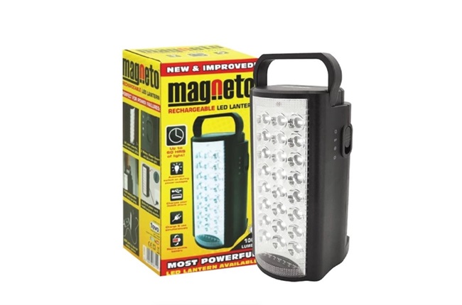 The Magneto rechargeable LED lanterns sold out quickly when load shedding went to Stage 6