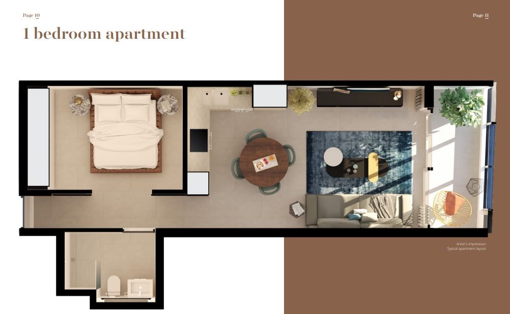 1 bedroom apartment (Supplied)