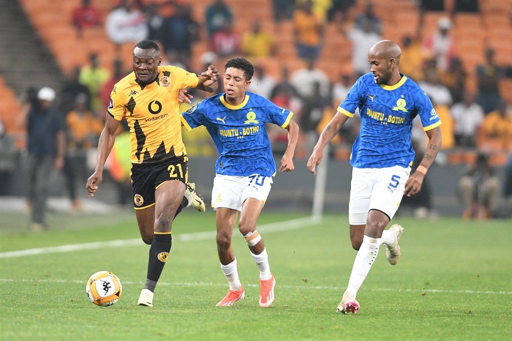 JOHANNESBURG, SOUTH AFRICA - MAY 02:  Christian Basomboli of Kaizer Chiefs and Christian Basomboli of Kaizer Chiefs