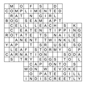 Solution for crossword #160