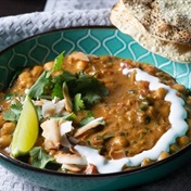 Chickpea and coconut curry