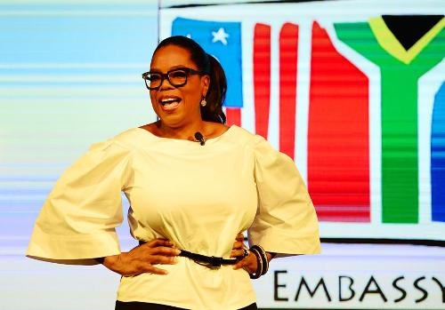 Oprah Winfrey visits SA to inspire young women with her success story