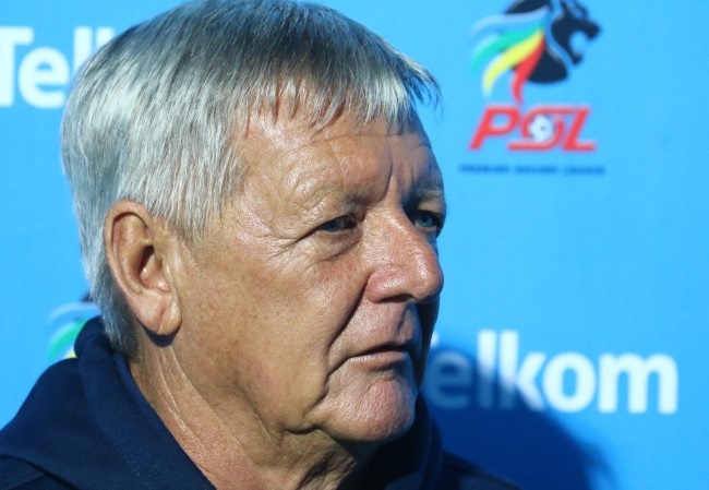 Clive Barker during the 2015 Telkom Knockout match between Maritzburg United and Jomo Cosmos at Harry Gwala Stadium in 2015. Photo by Anesh Debiky/Gallo Images