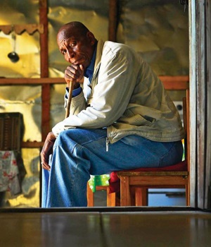Zibele James Mxaku is one of many of the Trollip farm’s former workers 
PHOTO: Leon Sadiki

