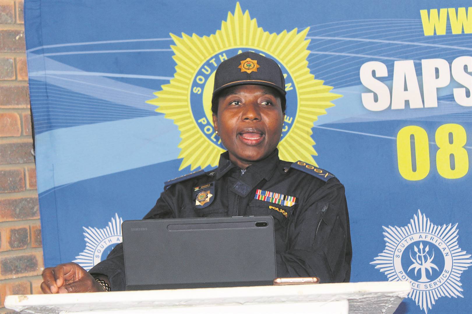 Mpumalanga police, Lieutenant General Semakaleng Manamela has made call to sangomas to work with the cops in stopping bogus sangomas from terrorizing the community. Photo by Bulelwa Ginindza Photo by 