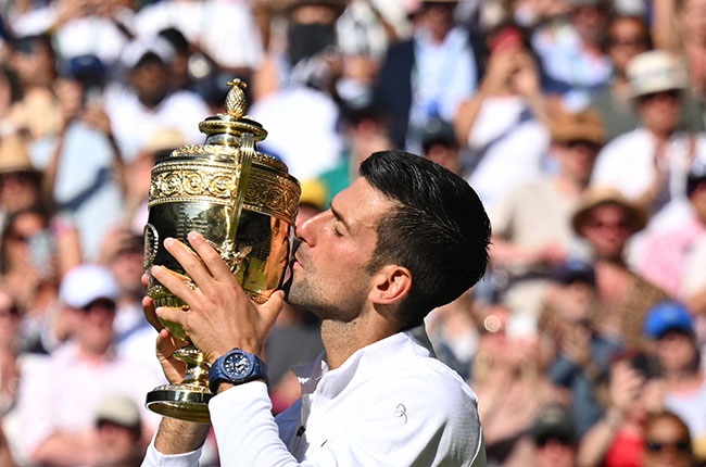 Novak Djokovic wins Wimbledon title.