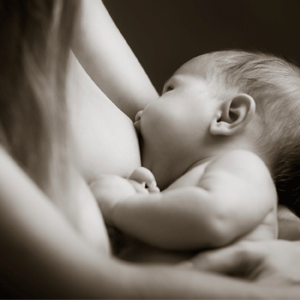 Mother breast feeding