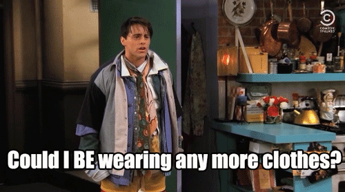 friends, joey,clothes,chandler,funny,gif