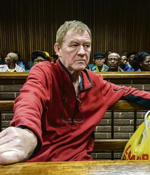 Danish weapons dealer Peter Frederiksen at his second bail application. Picture: Conrad Bornman