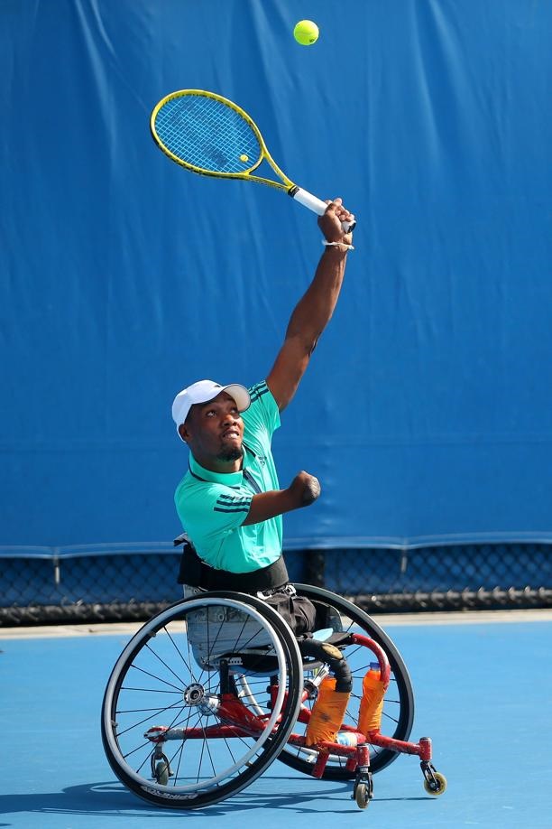 Lucas Sithole at the Australian Open. Picture: Pat Scala/Getty Images