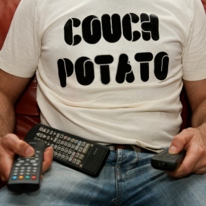 Being a couch potato is bad for your heart. 