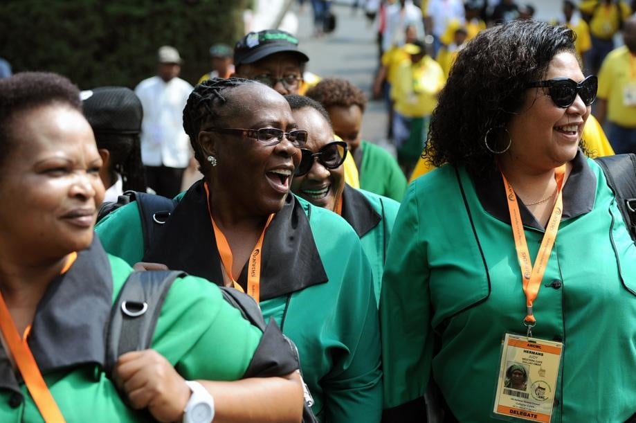 African National Congress Women's League (ANCWL) members arriving at the ANC NGC at Gallagher Estates in Midrand last year. Picture: Jabu Kumalo