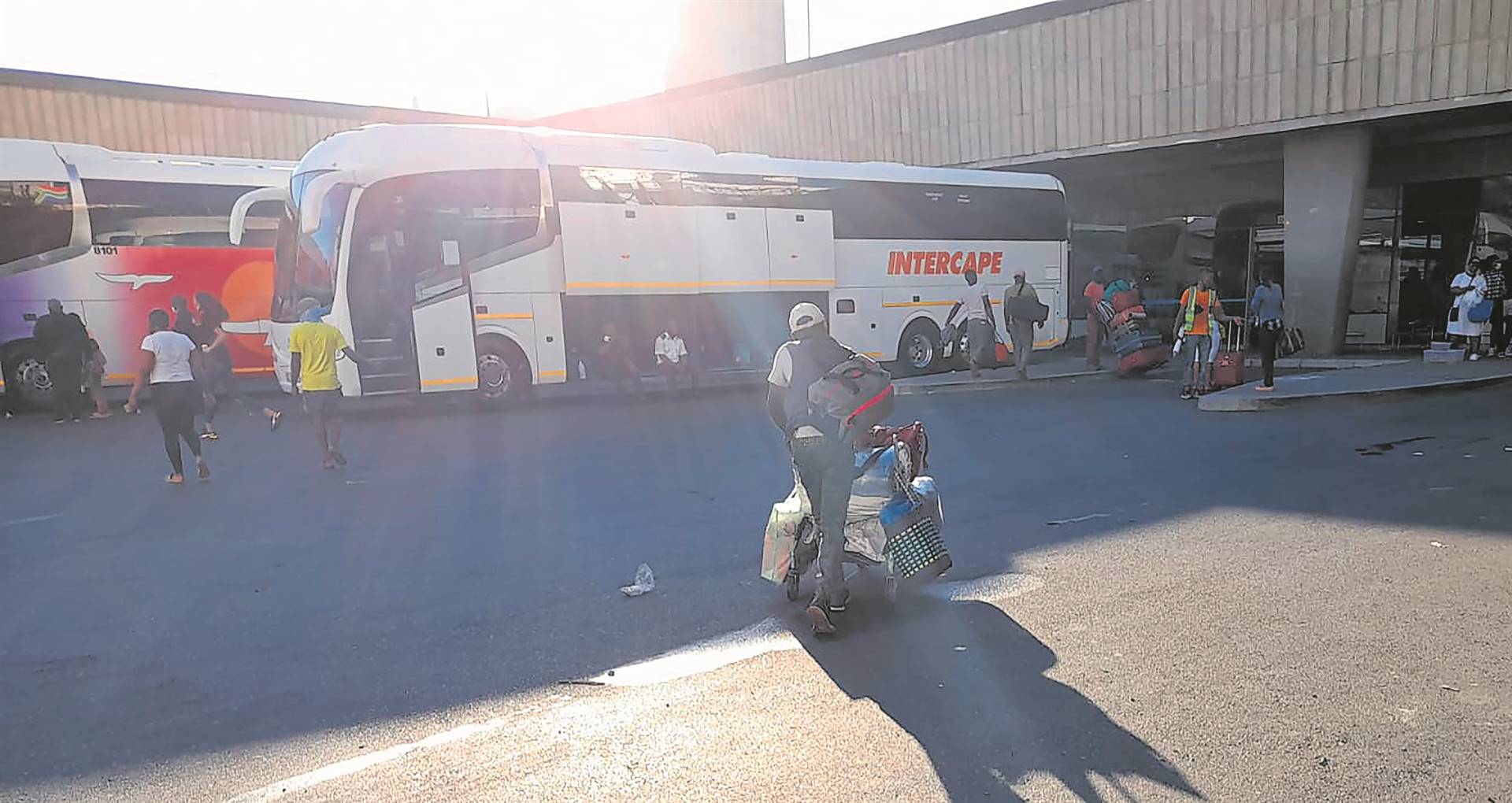 Intercape bus drivers have been targeted in the past year. One was shot on 31 July outside the bus company’s depot in Airport Industria.                     Photo by Misheck Makora
