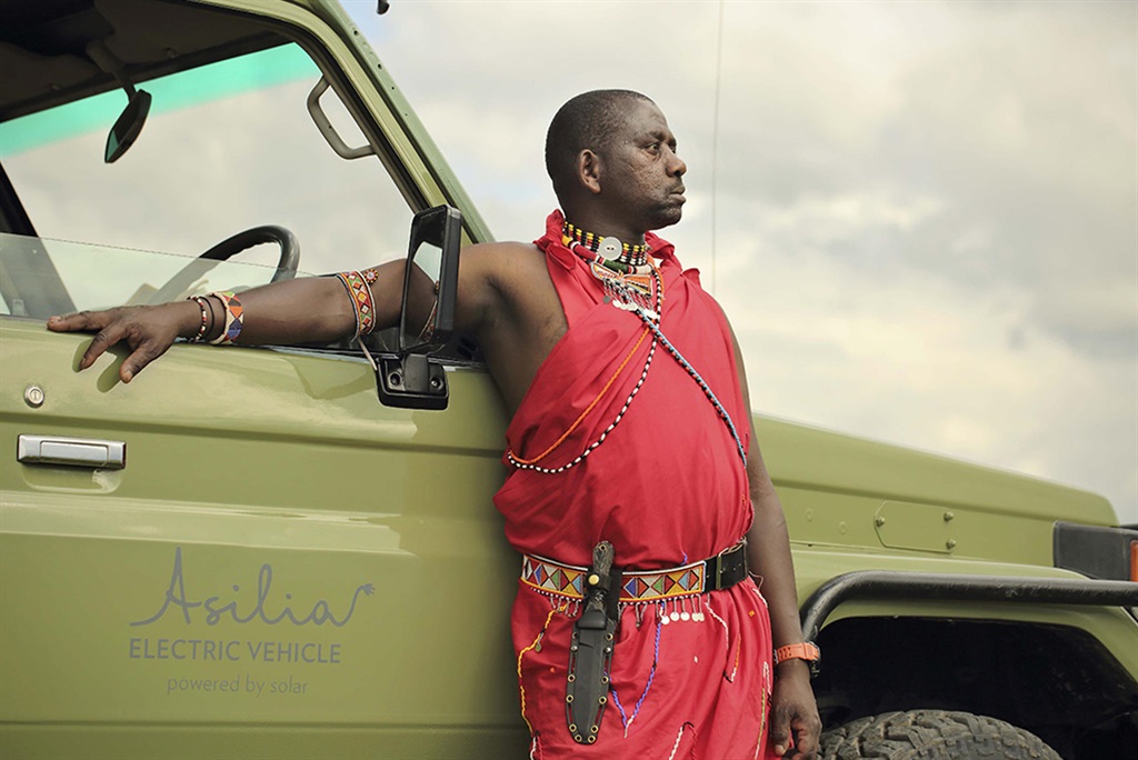 An electric safari vehicle oeprating from Kenya's Ol Pejeta Bush Camp. Image: Supplied.