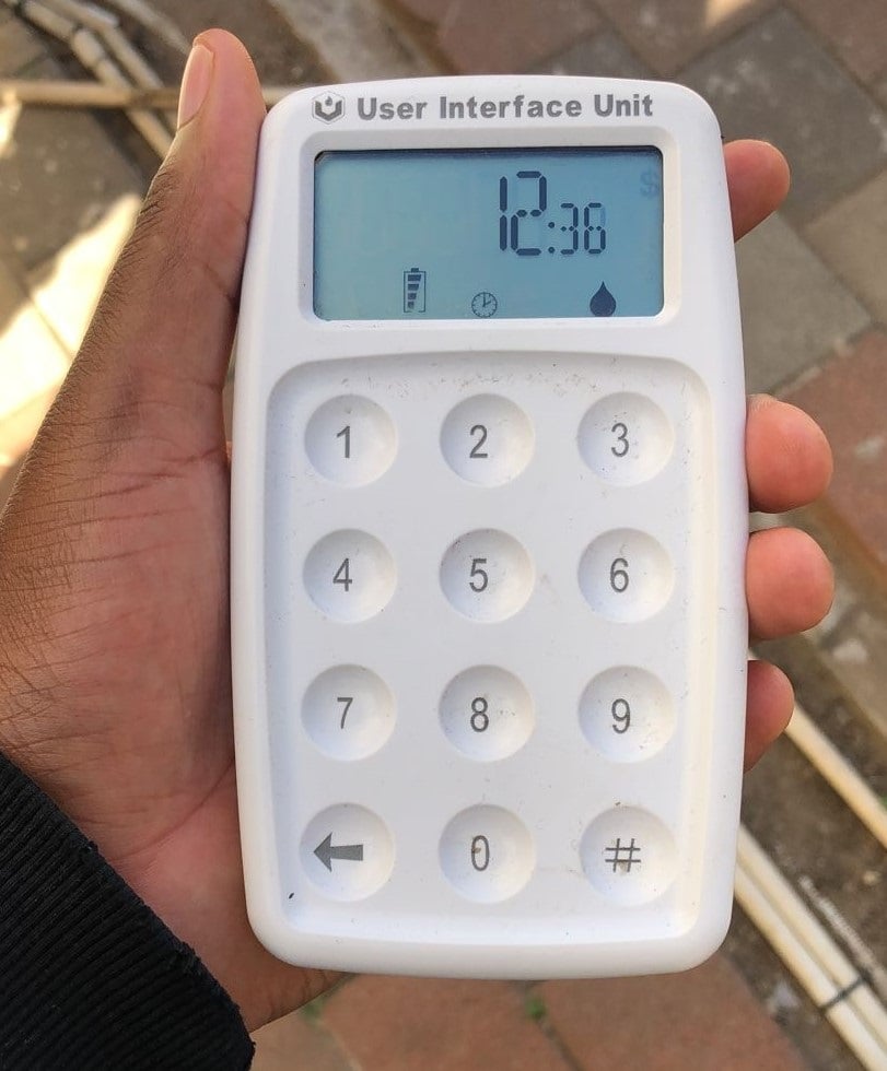 The prepaid water system was not working in their favour as they found themselves allegedly paying between R150 and R200 for prepaid water tokens a day. Photo: Supplied