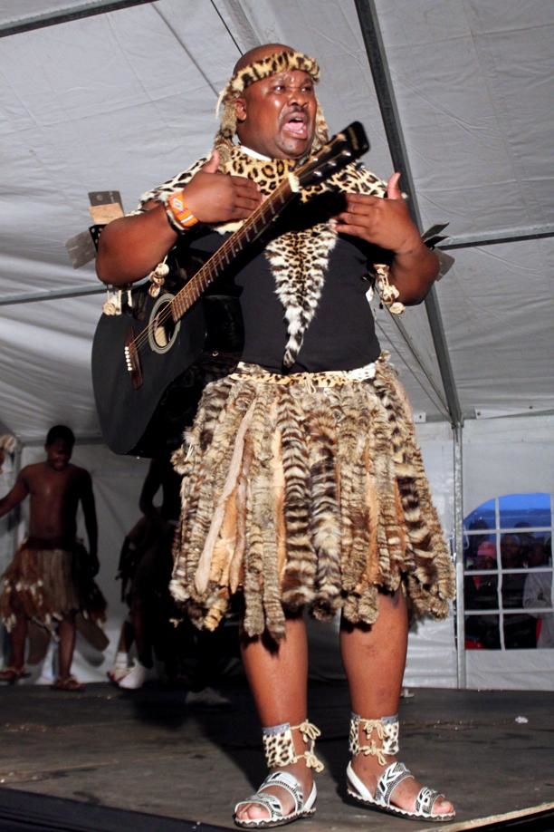 Thokozani Langa is one of the artists involved in the recording of a song that commemorates King Shaka and the Zulu people.     Photo by Abraham Kortjaas
