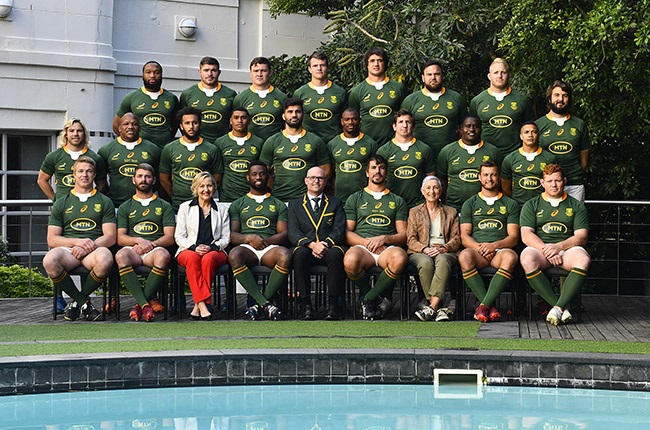 Springbok team photograph at Southern Sun Waterfront on 15 July 2022. (Photo by Ashley Vlotman/Gallo Images)