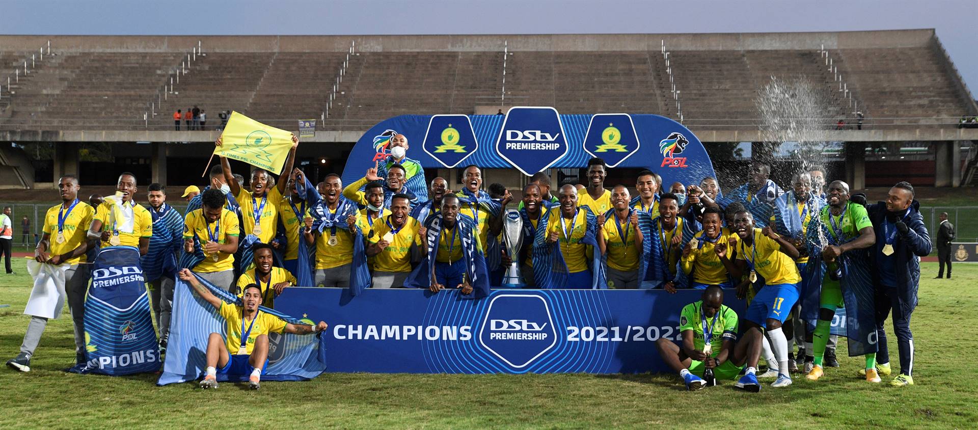 Champions Mamelodi Sundowns will start the defense of their DStv Premiership title with a trip to the Mother City to face Cape Town City in the opening round of the 2022/23 season at Cape Town Stadium on Friday August 5 2022. Photo: Sydney Mahlangu/BackpagePix