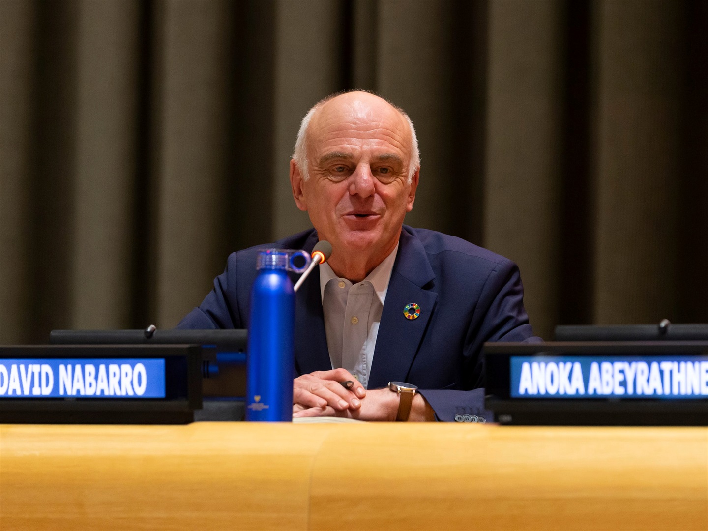 David Nabarro at launch EAT-Lancet Commission Report on Food, Planet, Health at United Nations Headquarters on February 5, 2019. Photo by Lev Radin/Pacific Press/LightRocket via Getty Images