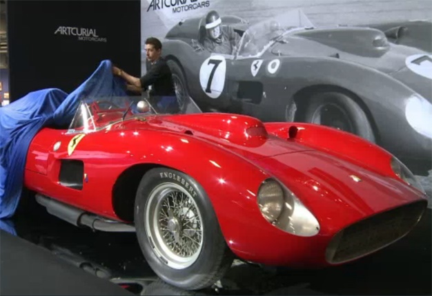 <b> HEFTY SUM: </b> A 1957 Ferrari 335 S Spider Scaglietti went under the hammer at the Artcurial auction house in Paris for R537-million. <i> Image: AFP </i>